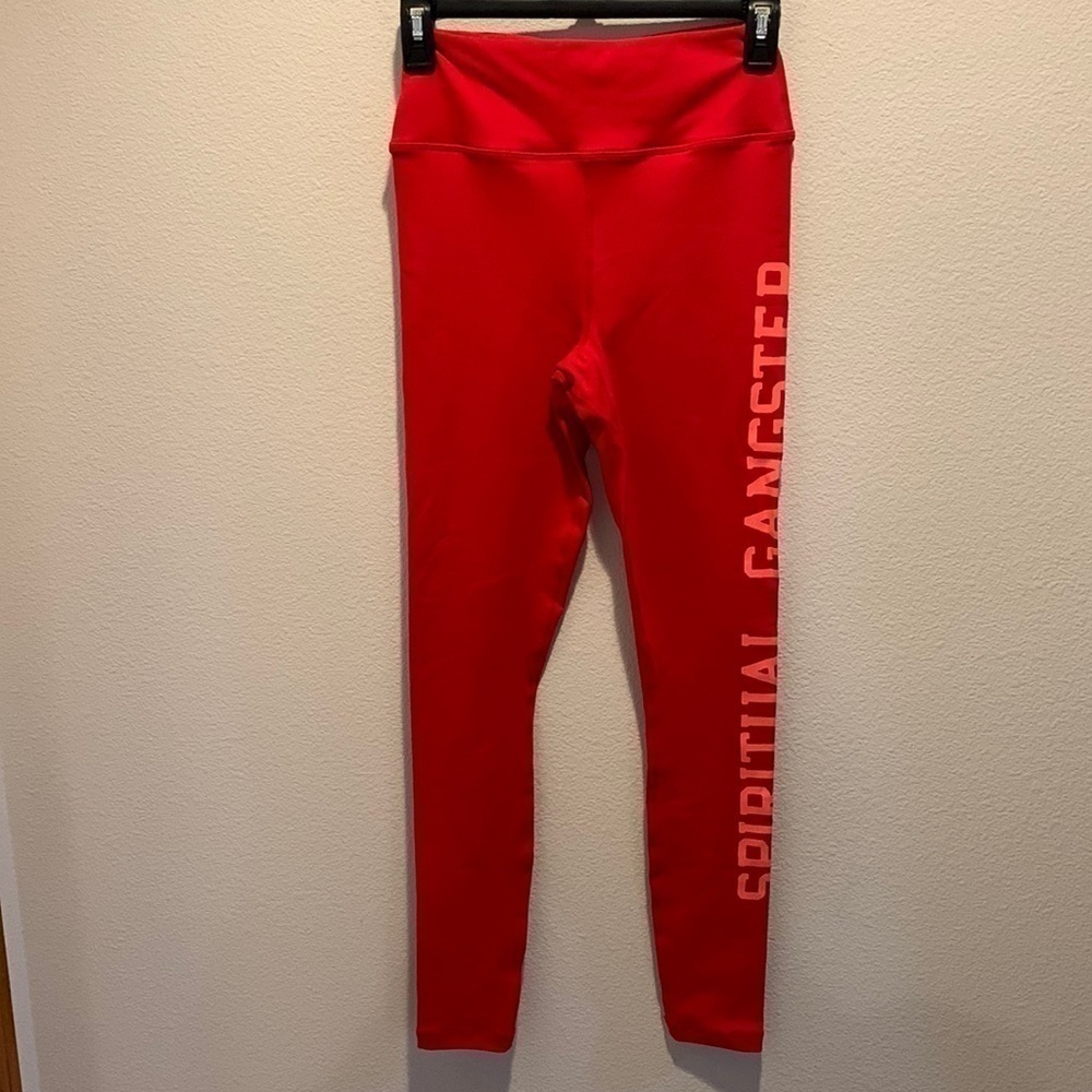 Spiritual Gangster Womens Red Leggings. Excellent Condition. Size Small.